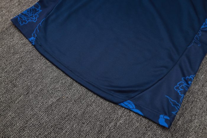 Real Madrid 24-25 Half-Zip Jacket Blue Splatter (Chinese Dragon) - 图片 5