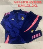 Real Madrid 24-25 Half-Zip Jacket Blue Splatter (Chinese Dragon) - 图片 9