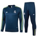 Real Madrid 23-24 Round Neck Long Sleeve Training Top in Royal Blue - 图片 8