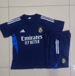 Real Madrid Short Sleeve Training Suit - Blue (White Trim) - 图片 9