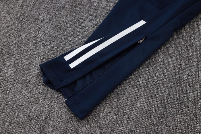 Real Madrid 2025/26 Semi-Zip Jacket Blue (White Trim) - 图片 3