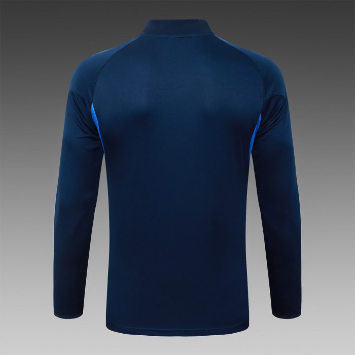 Real Madrid 2025/26 Semi-Zip Jacket Blue (White Trim) - 图片 8