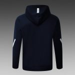 Real Madrid Blue Long Zip Jacket with Hood - 图片 8