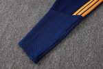 Real Madrid 26/27 Long Zipper Jacket Navy Blue with White Sleeves - 图片 3