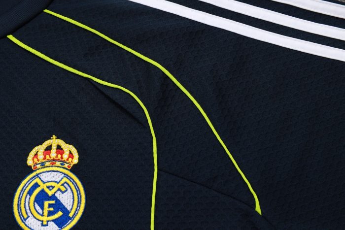 Real Madrid Short Sleeve Training Top in Turquoise with Green Trim - 图片 5