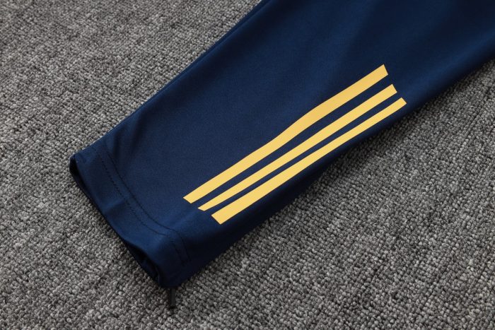 Real Madrid 24/25 Long Zipper Jacket Navy Blue - 图片 3