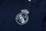 Real Madrid 24/25 Long Zipper Jacket Navy Blue - 图片 6