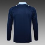 Real Madrid 24/25 Long Zipper Jacket Navy Blue - 图片 8