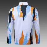 Real Madrid 24/25 Blue White Yellow Splatter Long Zip Jacket - 图片 7