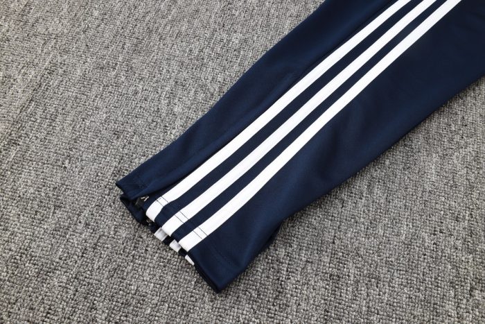 Real Madrid 24/25 Long Zip Jacket in Royal Blue with White Trim - 图片 4