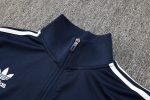 Real Madrid 24/25 Long Zip Jacket in Royal Blue with White Trim - 图片 8