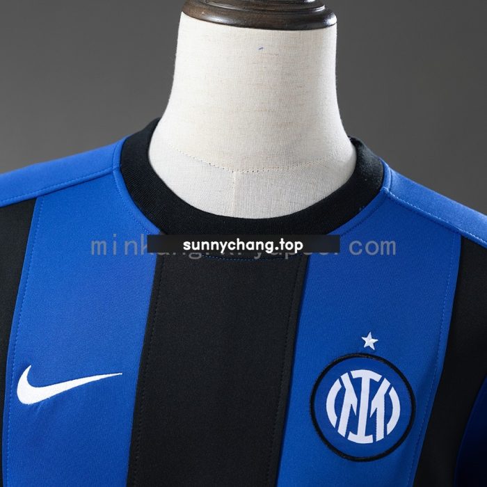 Inter Milan 25/26 Long-sleeved Sweatshirt - Dark Blue & Black - 图片 8