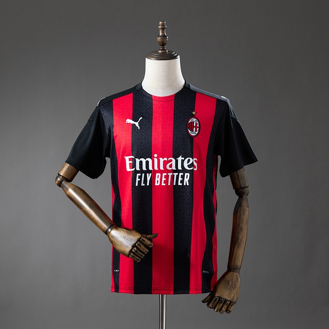 JER-5594_1 AC Milan 2020-2021 Home Retro Jersey - 图片 1