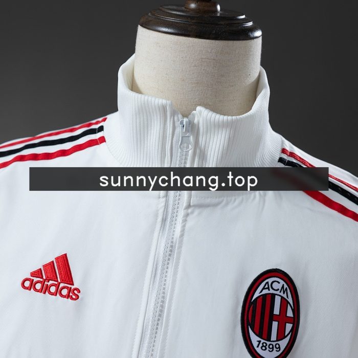AC Milan Windbreaker - White - 图片 9