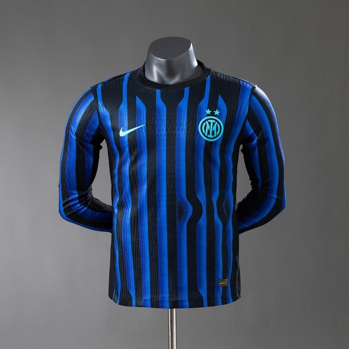 Inter Milan 25/26 Home Long-Sleeve Player Version Jersey - 图片 3