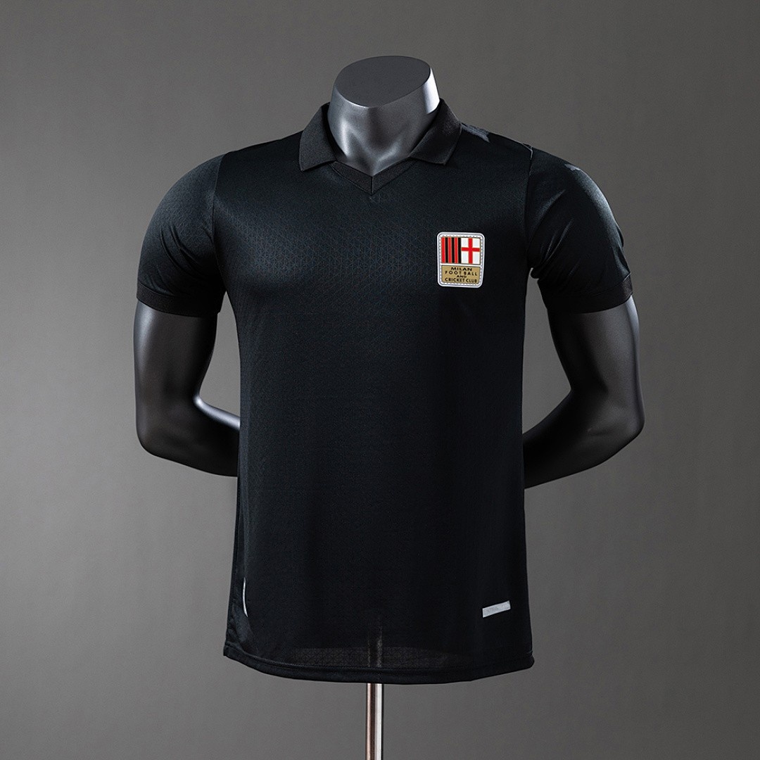 JER-5632_1 AC Milan 125th Anniversary Edition Black Player Version Jersey - 图片 1