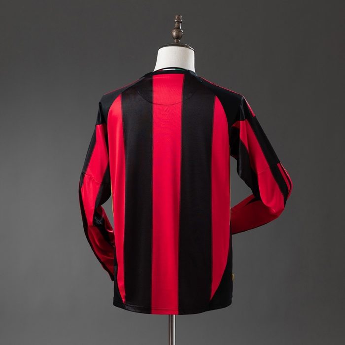 AC Milan 2010/2011 Home Long Sleeve Retro Jersey - 图片 8