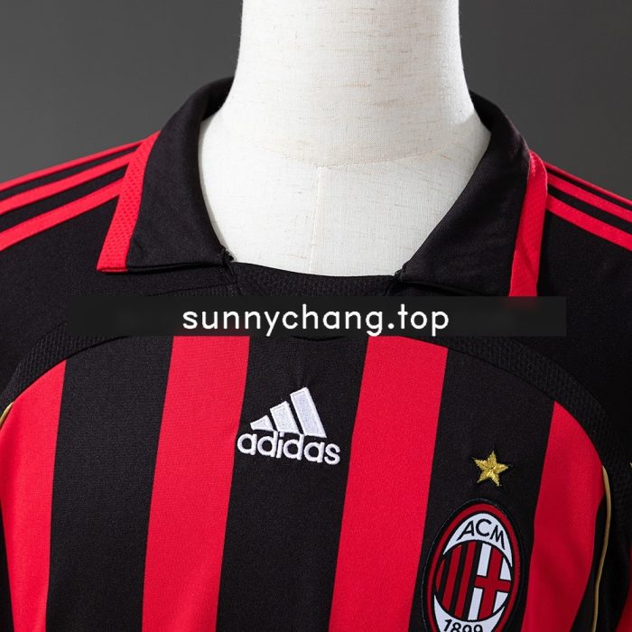 AC Milan 2006-2007 Home Long Sleeve Retro Shirt - 图片 6
