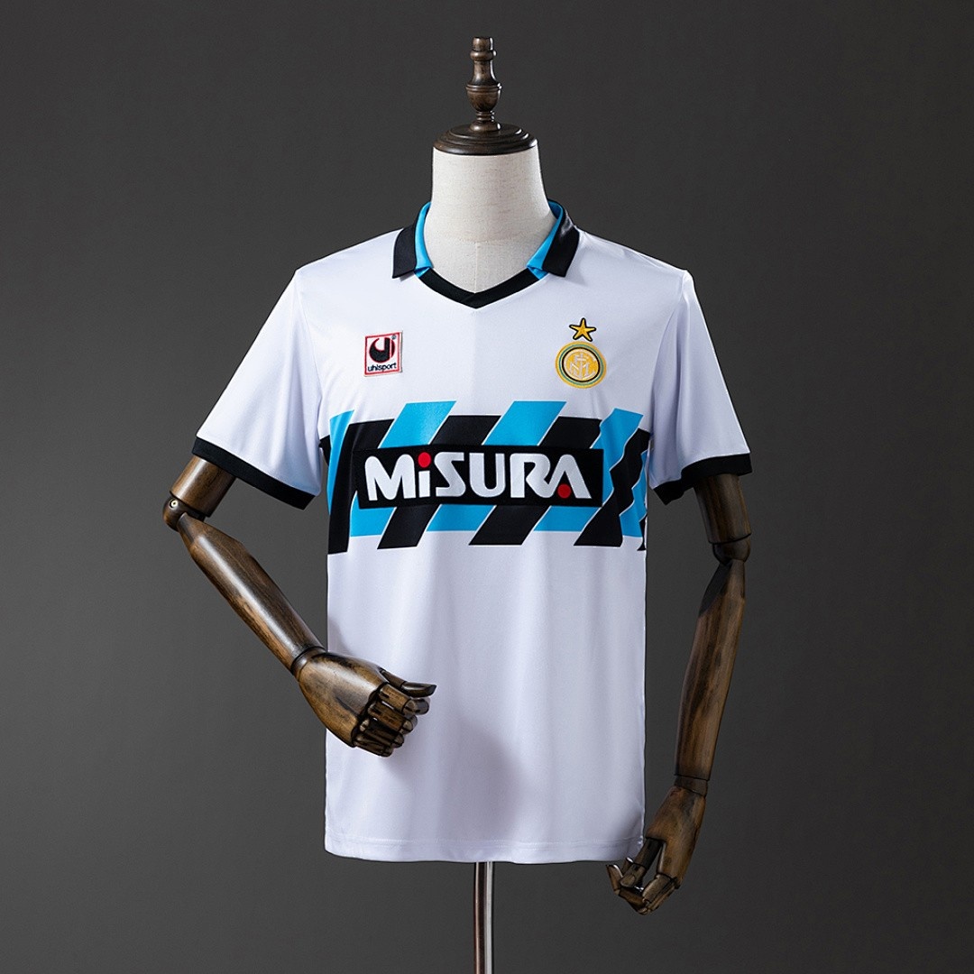 JER-5639_1 Inter Milan 1990-1991 Away Retro Jersey - 图片 1