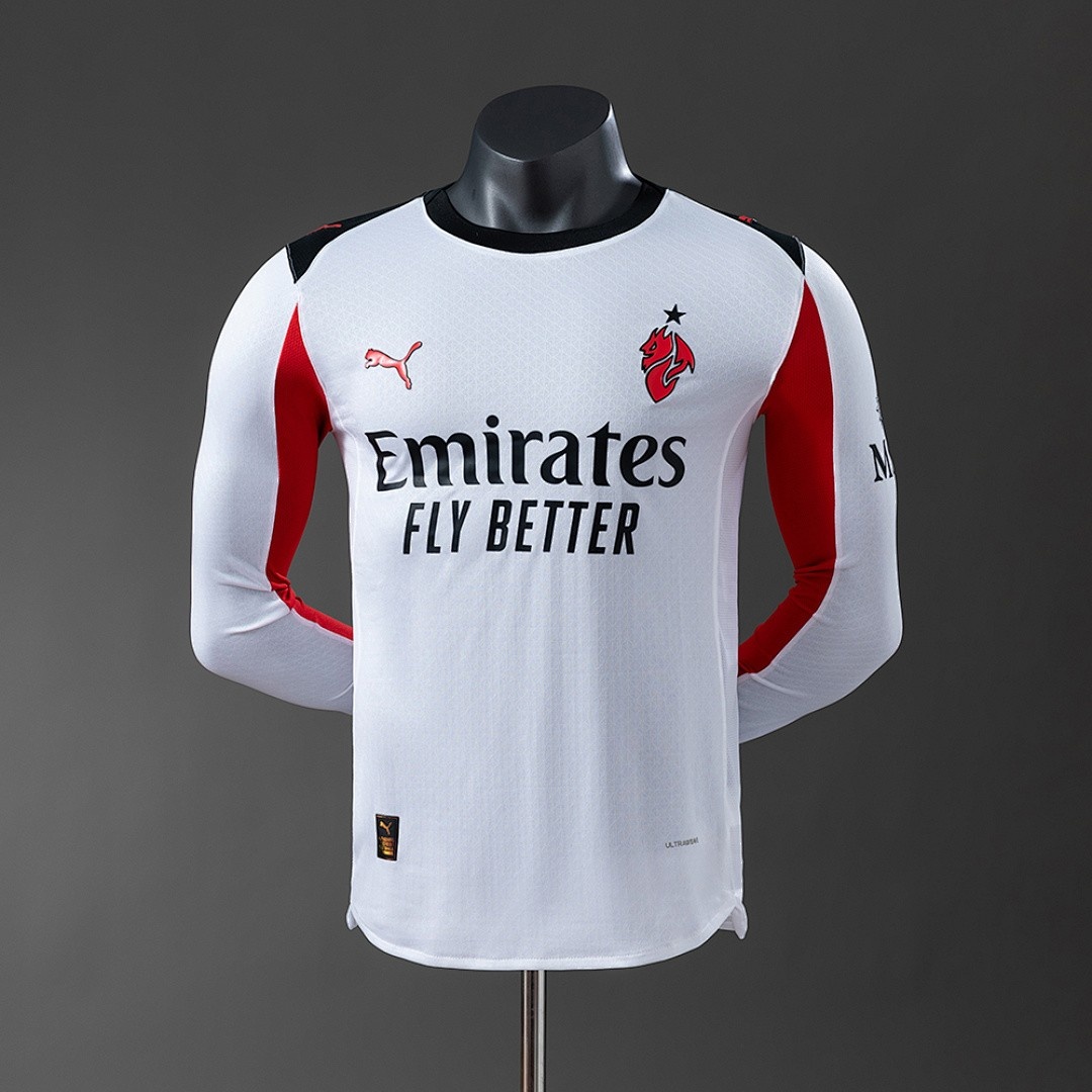 JER-5644_1 AC Milan 25/26 Away Player Version Long Sleeve Jersey - 图片 1