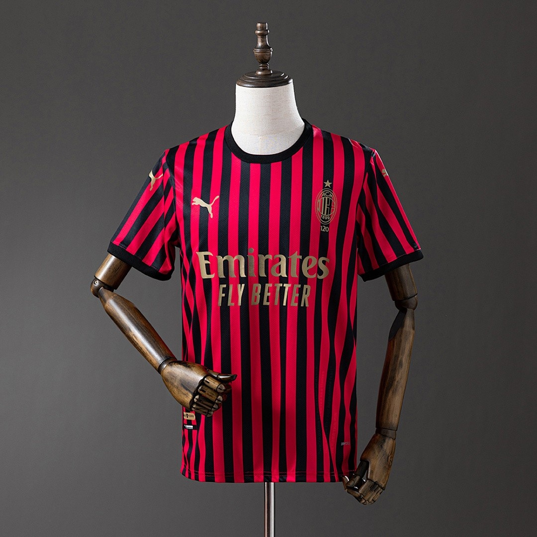 JER-5646_1 AC Milan 120th Anniversary Retro Jersey - 图片 1