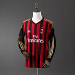 AC Milan 2013/14 Home Retro Long Sleeve Jersey