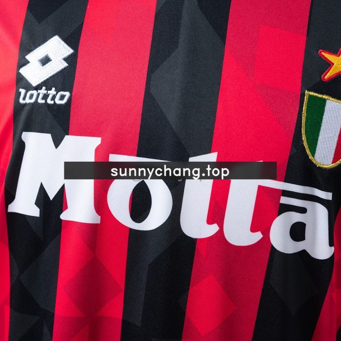 AC Milan 1993/1994 Home Long Sleeve Jersey - 图片 5