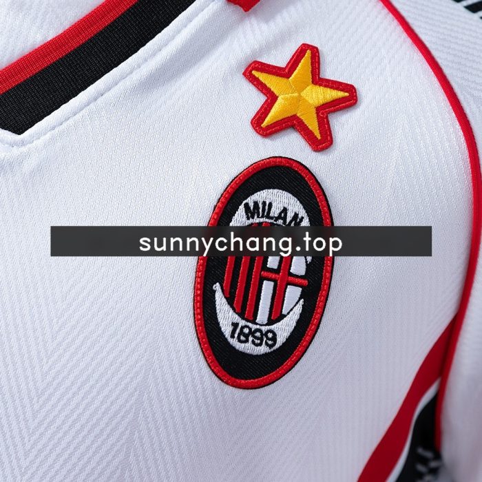 AC Milan 1997-1998 Away Retro Jersey - 图片 4