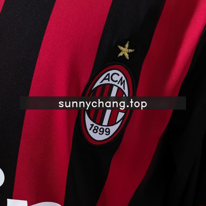 AC Milan 09/10 Home Retro Long Sleeve Jersey - 图片 4