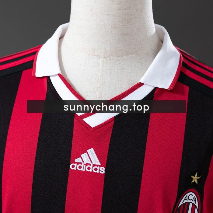 AC Milan 09/10 Home Retro Long Sleeve Jersey - 图片 6
