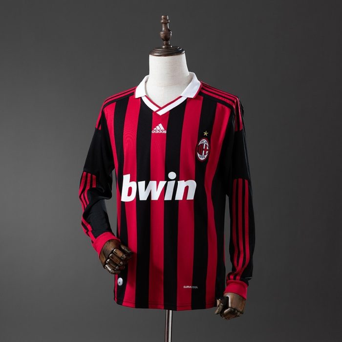 AC Milan 09/10 Home Retro Long Sleeve Jersey - 图片 8
