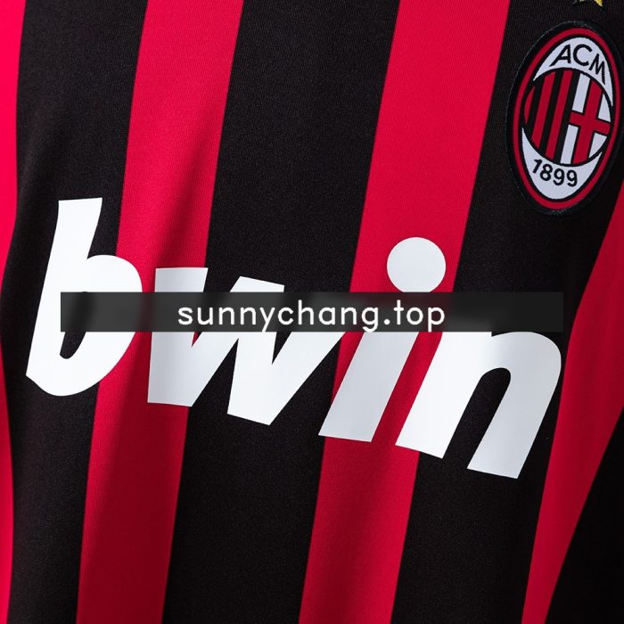 AC Milan 08/09 Home Retro Long Sleeve Jersey - 图片 5