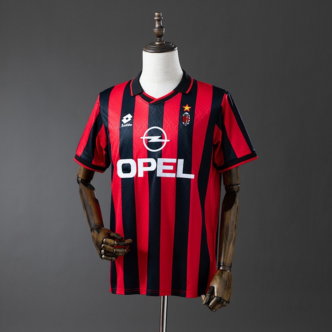 JER-5694_1 1995-1996 AC Milan Home Retro Shirt - 图片 1
