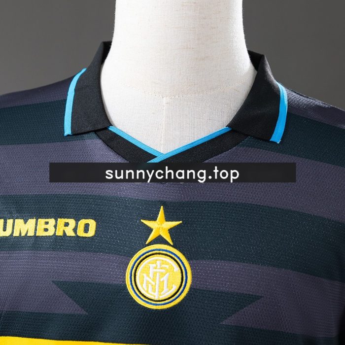 Inter Milan 1997/98 Third Away Long Sleeve Retro Jersey - 图片 6