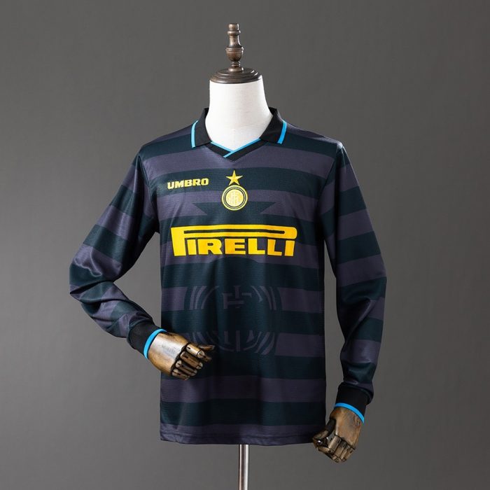 Inter Milan 1997/98 Third Away Long Sleeve Retro Jersey - 图片 8