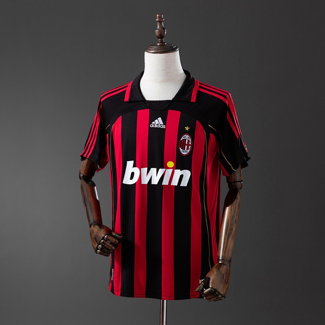 JER-5698_1 AC Milan 2006-2007 Home Retro Shirt - 图片 1