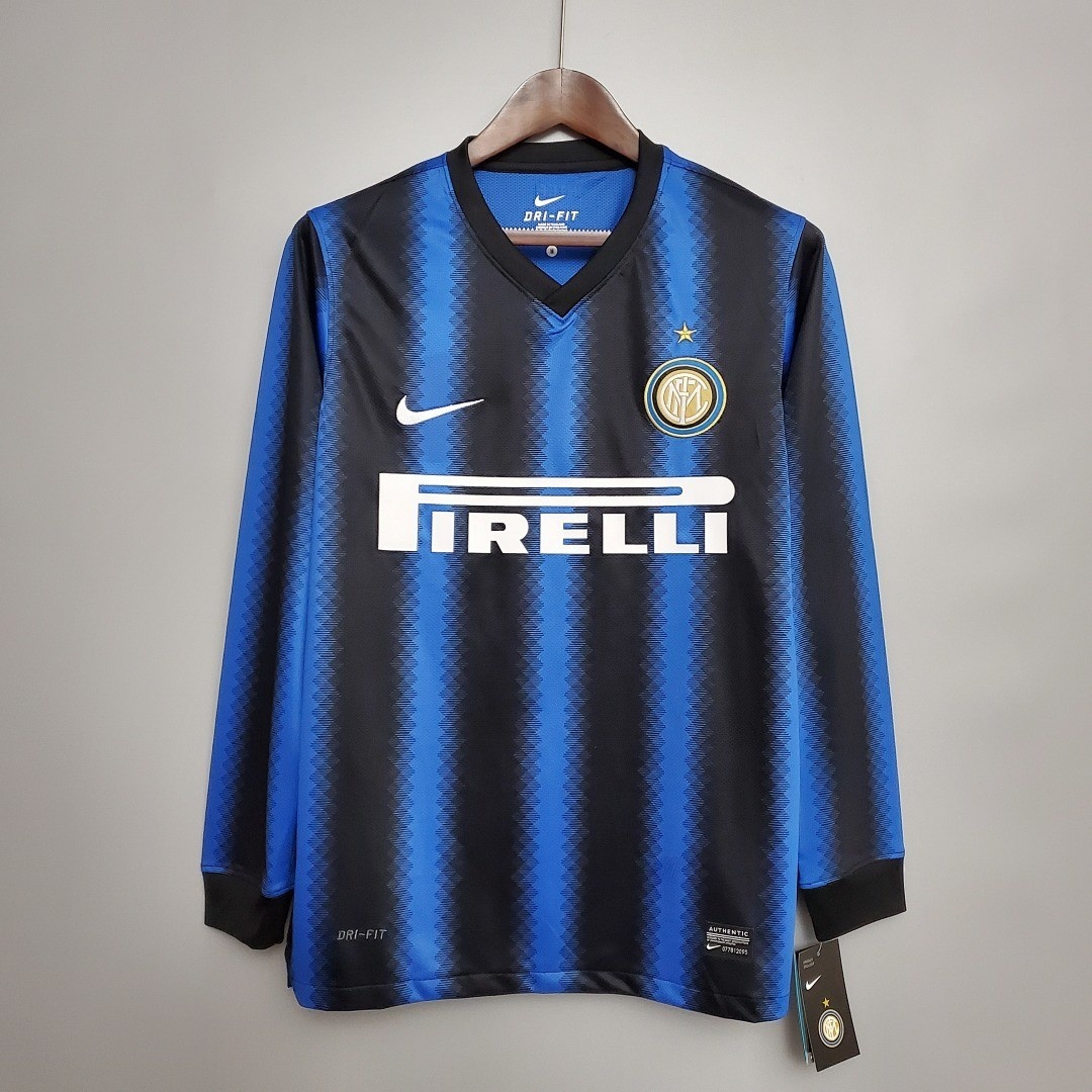 Inter Milan 2010-2011 Home Retro Long Sleeved Jersey