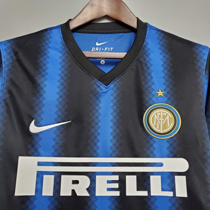 Inter Milan 2010-2011 Home Retro Long Sleeved Jersey - 图片 8