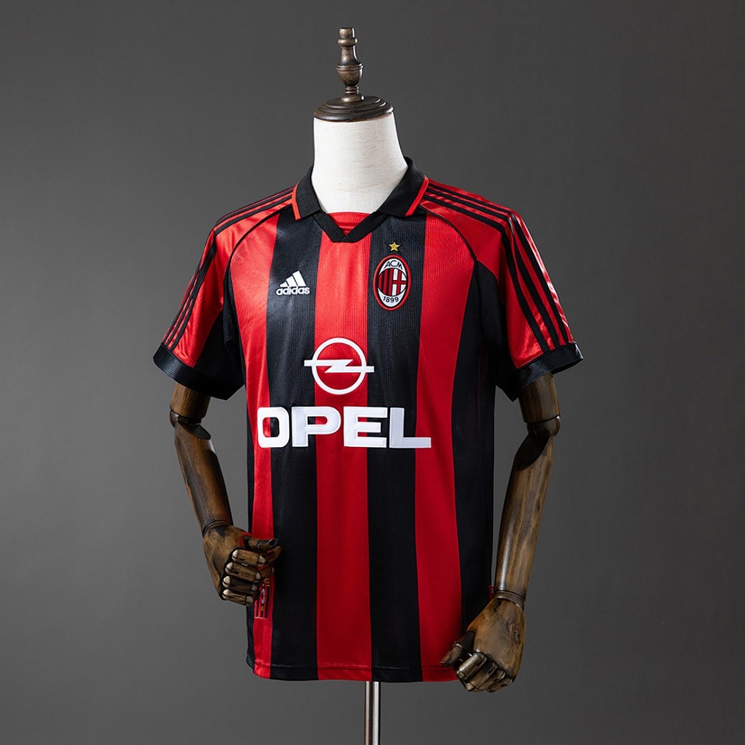 JER-5710_1 AC Milan 1998-1999 Home Retro Shirt - 图片 1
