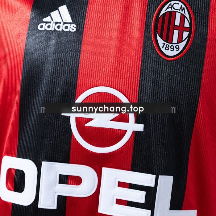 AC Milan 1998-1999 Home Retro Shirt - 图片 5