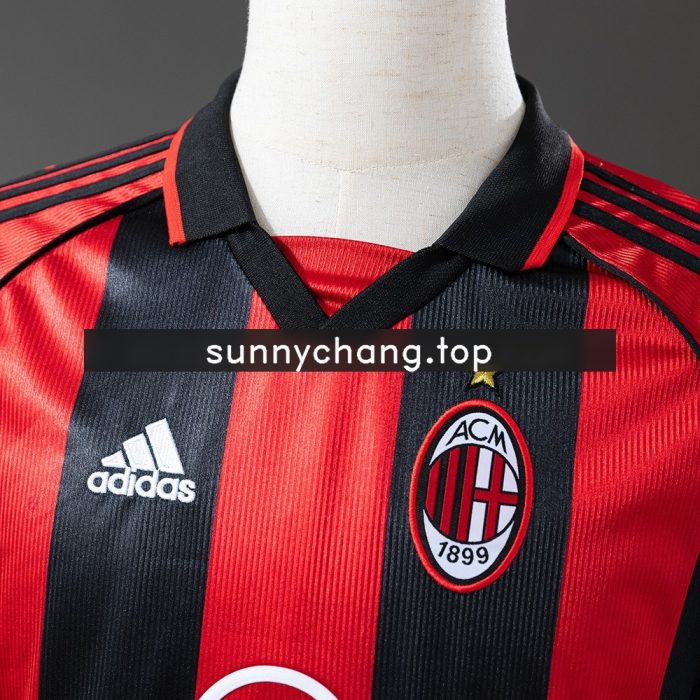 AC Milan 1998-1999 Home Retro Shirt - 图片 6