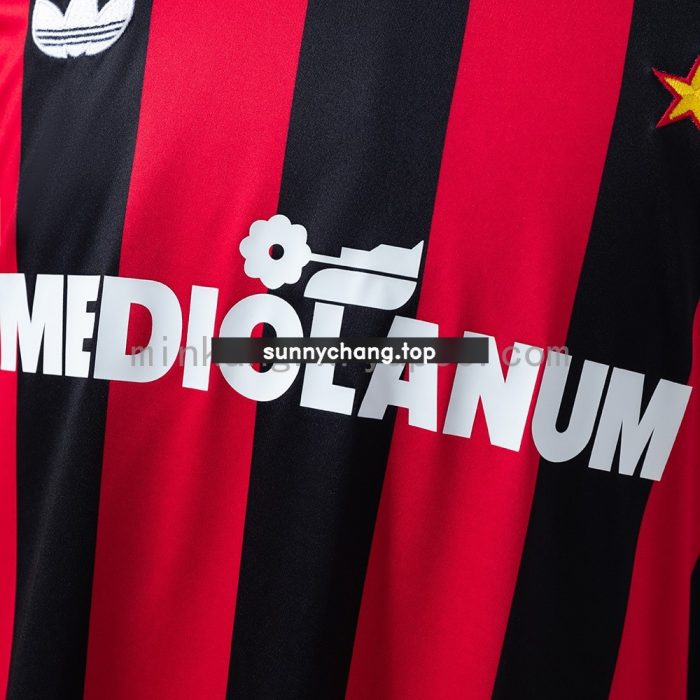 AC Milan 1990-1991 Home Retro Shirt - 图片 5