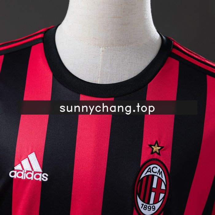 Retro AC Milan 2017-2018 Home Jersey - 图片 7