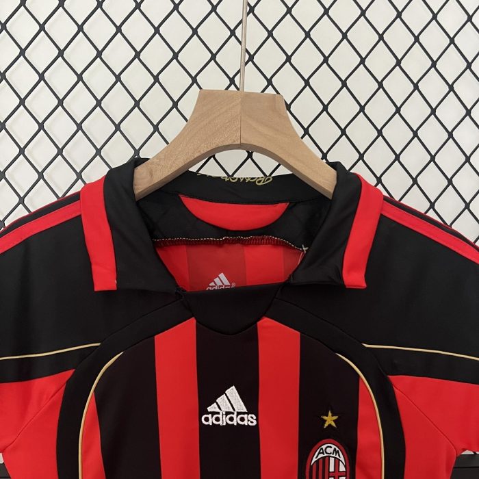 AC Milan 2006/2007 Home Kids Jersey - 图片 3