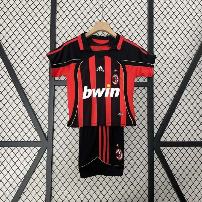 AC Milan 2006/2007 Home Kids Jersey - 图片 4