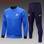 Inter Milan 22/23 Long Zip Jacket Colorful Blue