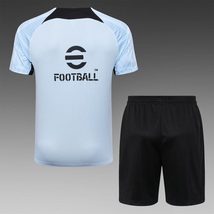 Inter Milan 23-24 Light Gray Short Sleeve Training Suit - 图片 2
