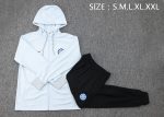 Inter Milan 23-24 Long Zip Jacket Light Gray - 图片 2