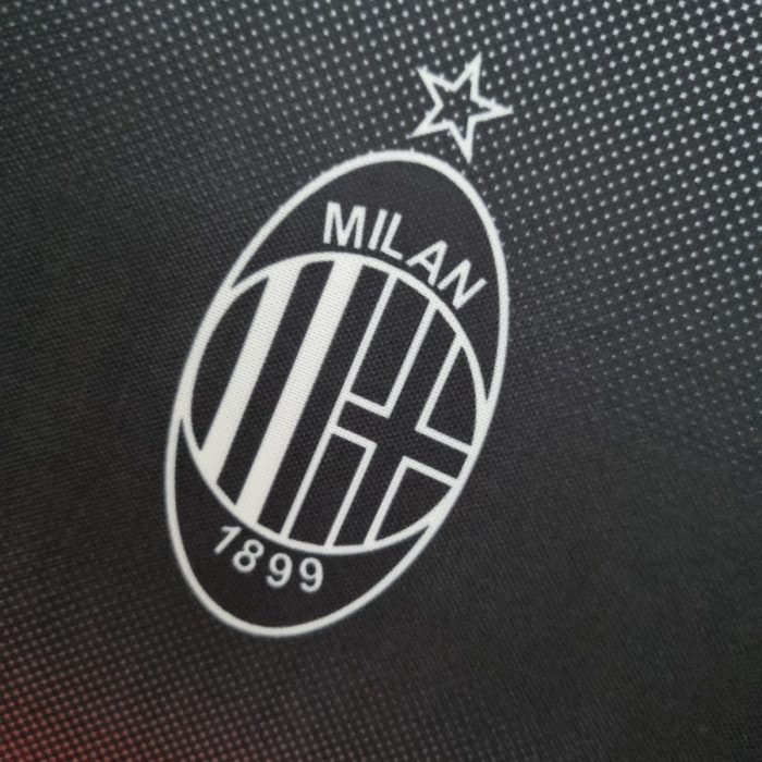 Retro AC Milan 95/96 Training Suit Black & White - 图片 6