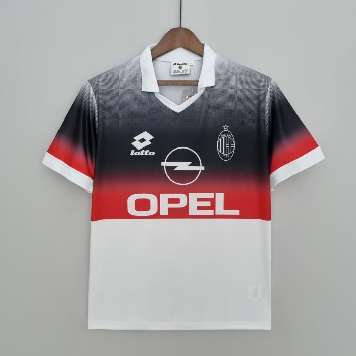 Retro AC Milan 95/96 Training Suit Black & White - 图片 8